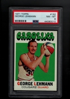 1971 Topps #192 George Lehmann PSA 8 NM-MT CAROLINA COUGARS